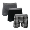3 pack classic style men boxers comfort cotton spandex underwear