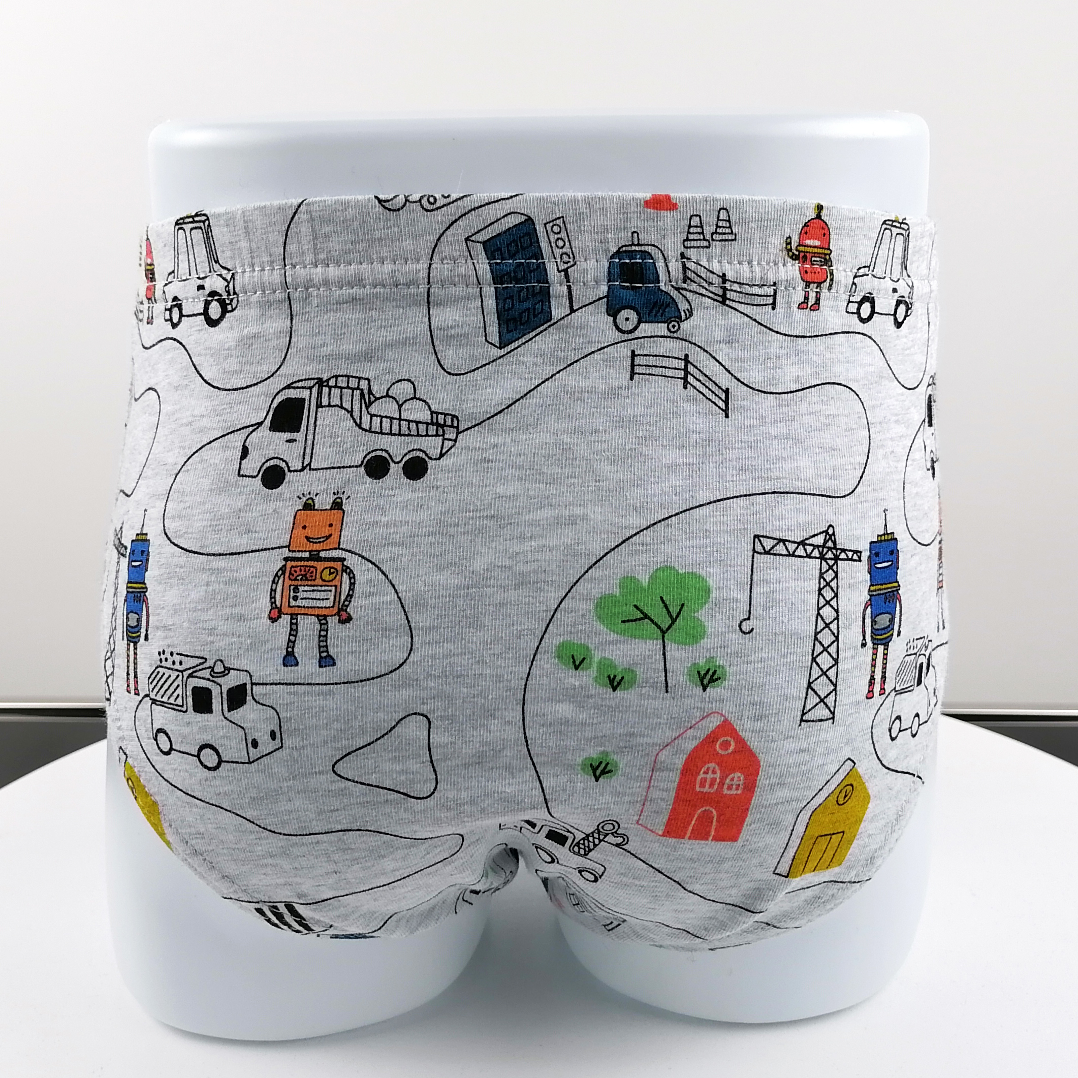 customize cartoon print little kids briefs boys underpants cotton spandex