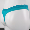lace waistband customize print soft cotton spandex ladies thong gstring