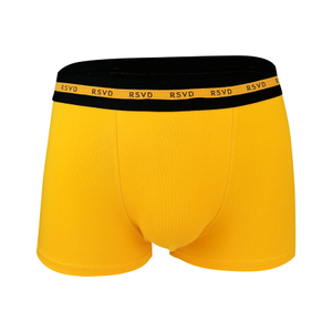 fashion color customize logo cotton elastane knitt men underwear shorts