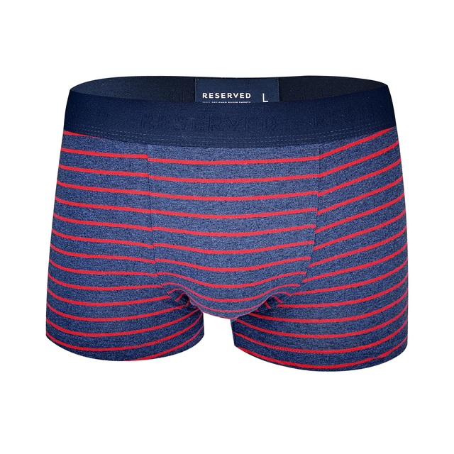 strip print breathable cotton elastane customize logo men boxers shorts