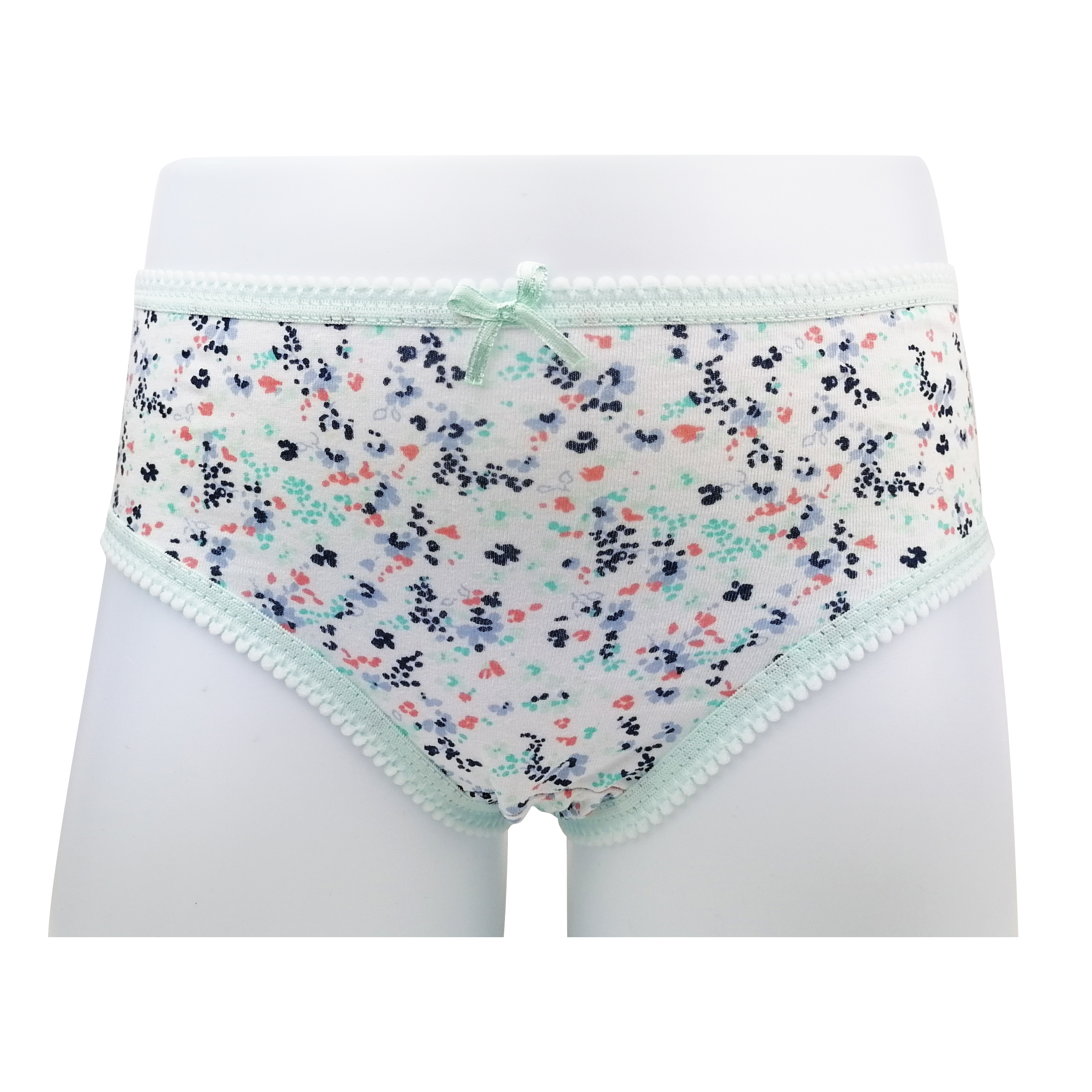 100%cotton baby underwear kids briefs panties all over print lace design