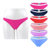 multi color sexy lingerie cotton spandex plain color good stitching girls briefs panties