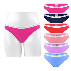 multi color sexy lingerie cotton spandex plain color good stitching girls briefs panties