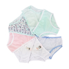 OEM ODM kids underwear customize logo breathable cotton all over print girls panties