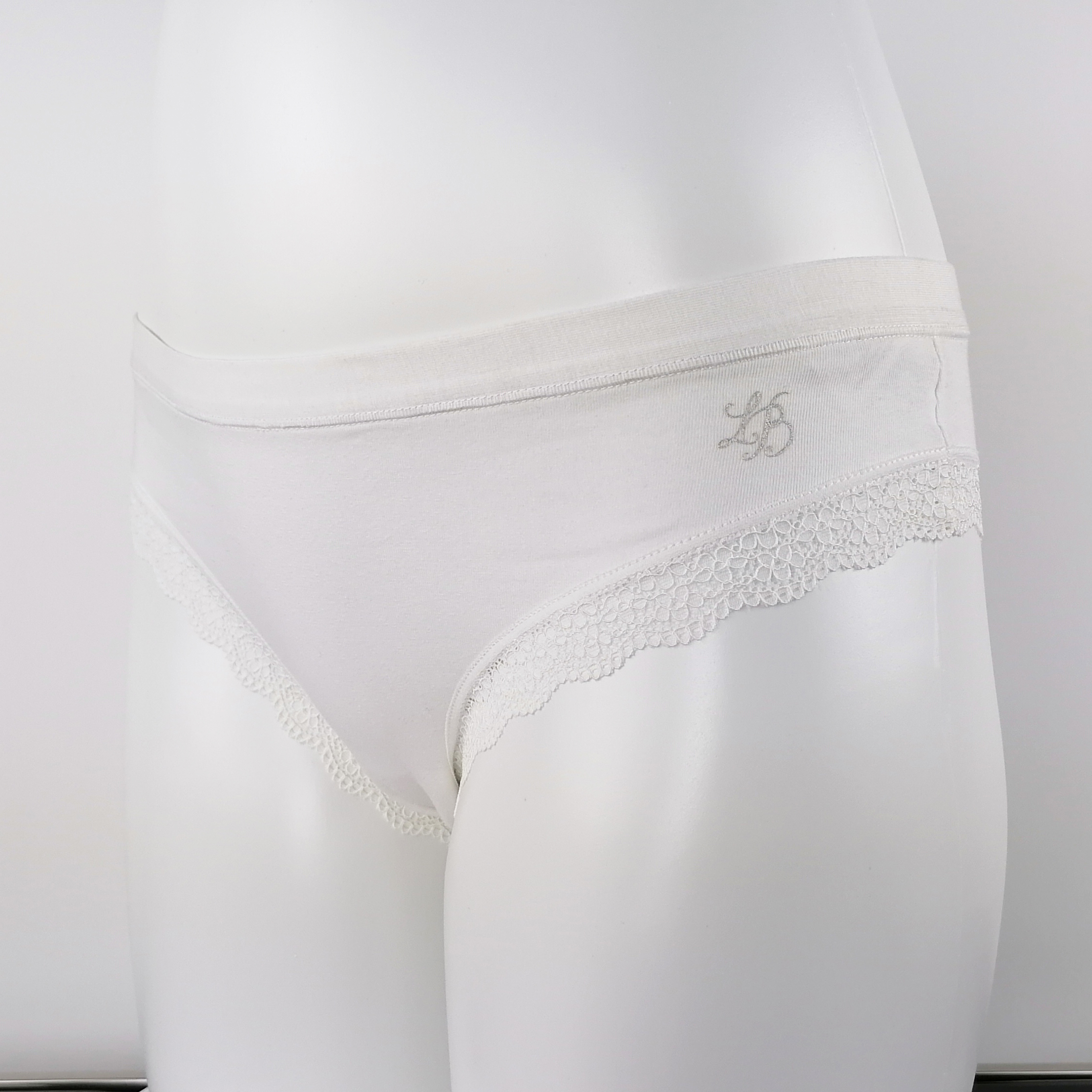 plain color women panties customize small logo print cotton fabric