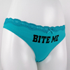 lace waistband customize print soft cotton spandex ladies thong gstring