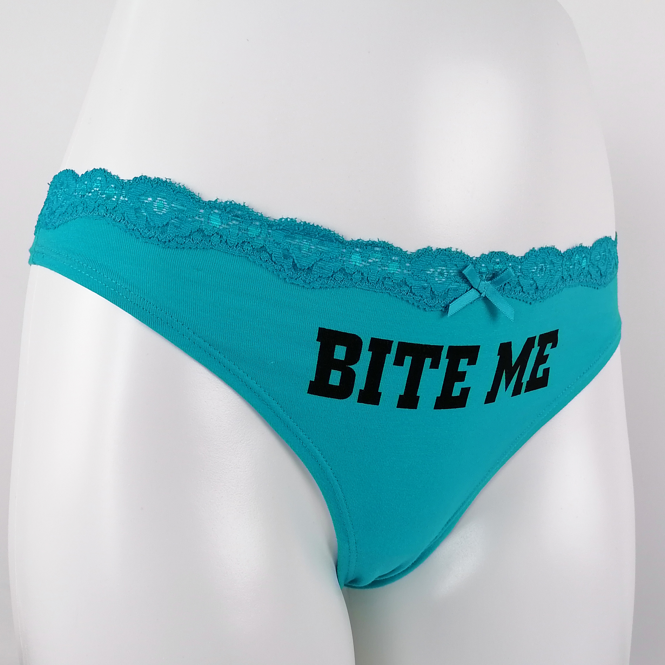 lace waistband customize print soft cotton spandex ladies thong gstring