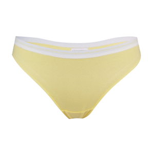 women thongs cotton spandex plain color customize color stitch label
