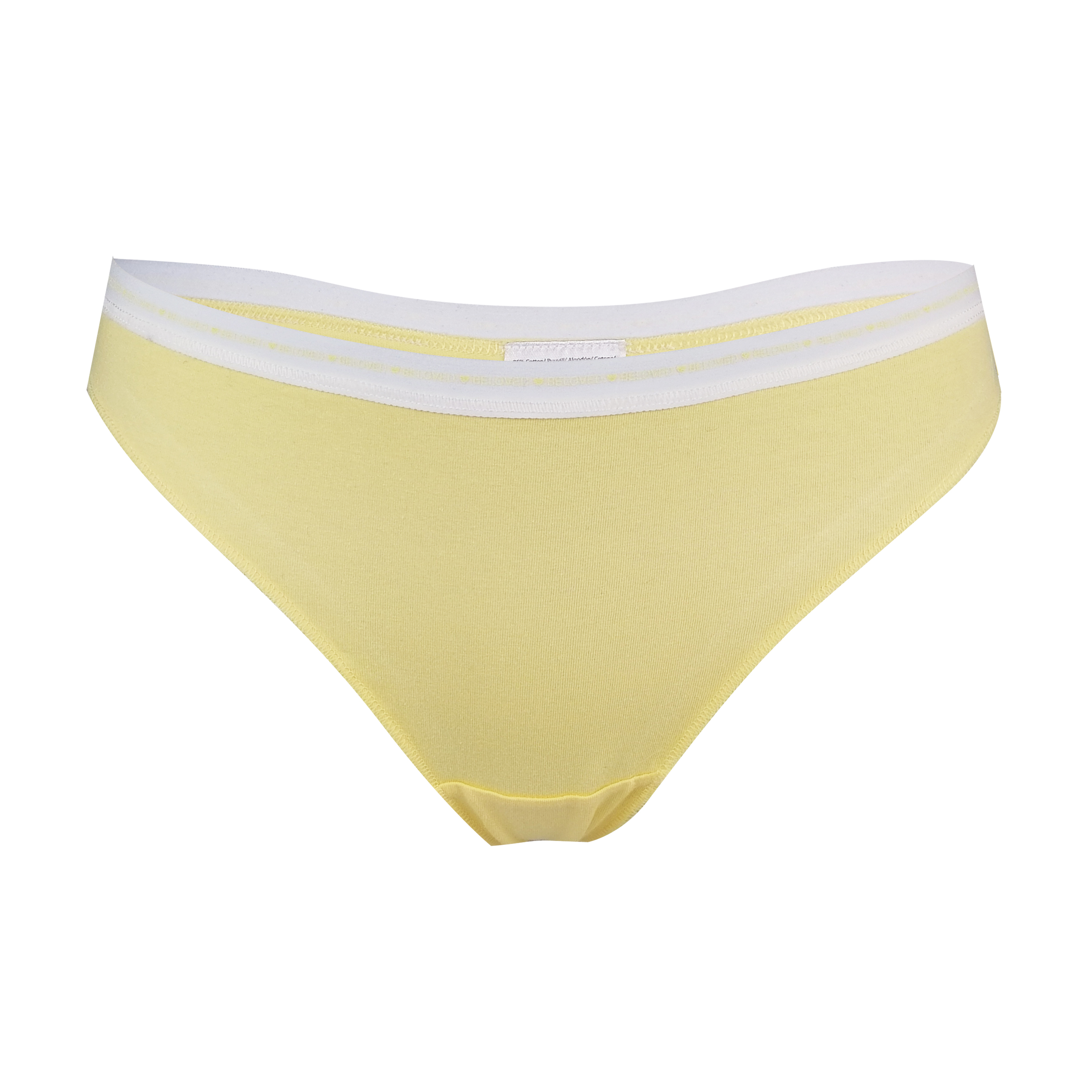 women thongs cotton spandex plain color customize color stitch label