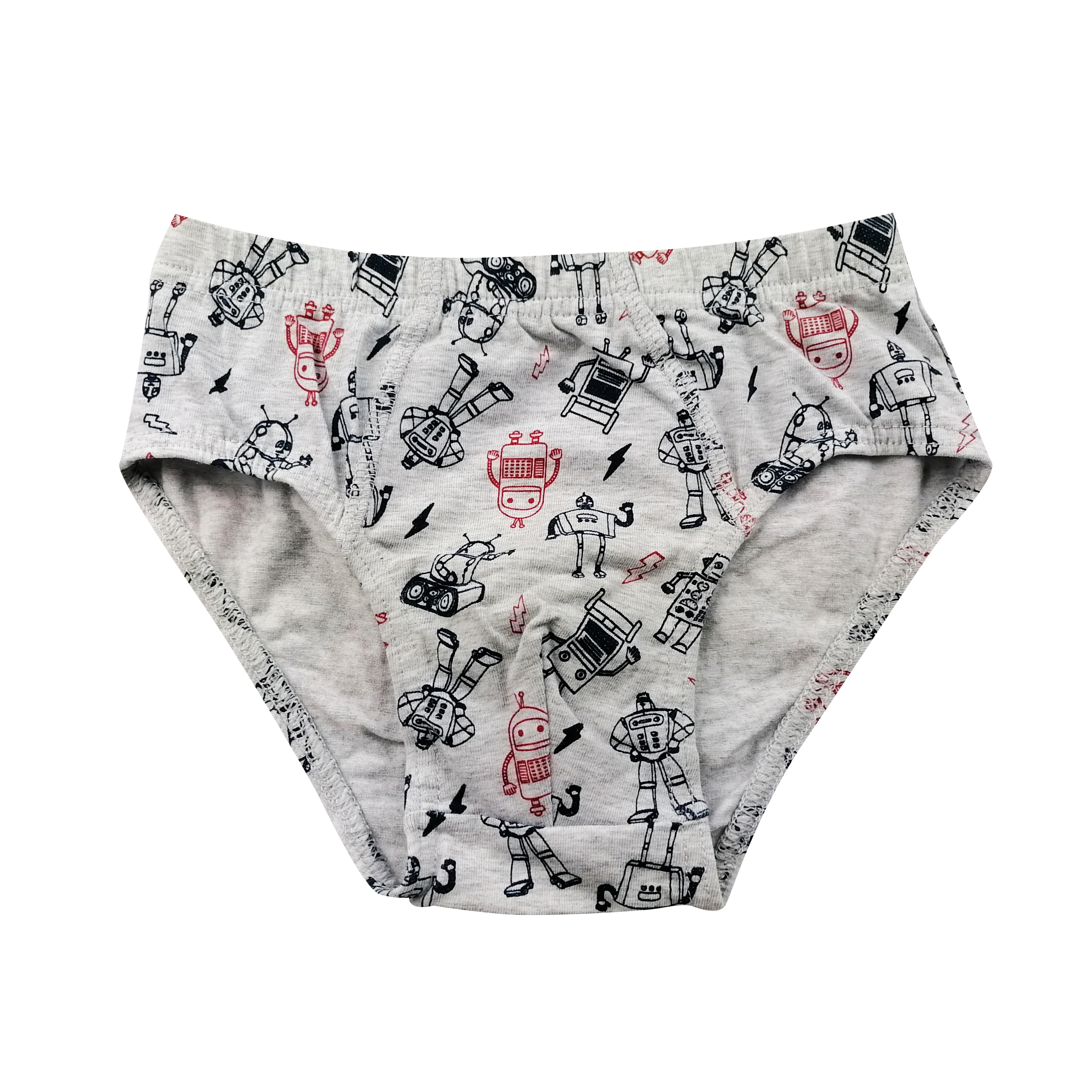 2 pack cotton spandex customize all over cartoon print soft boys briefs