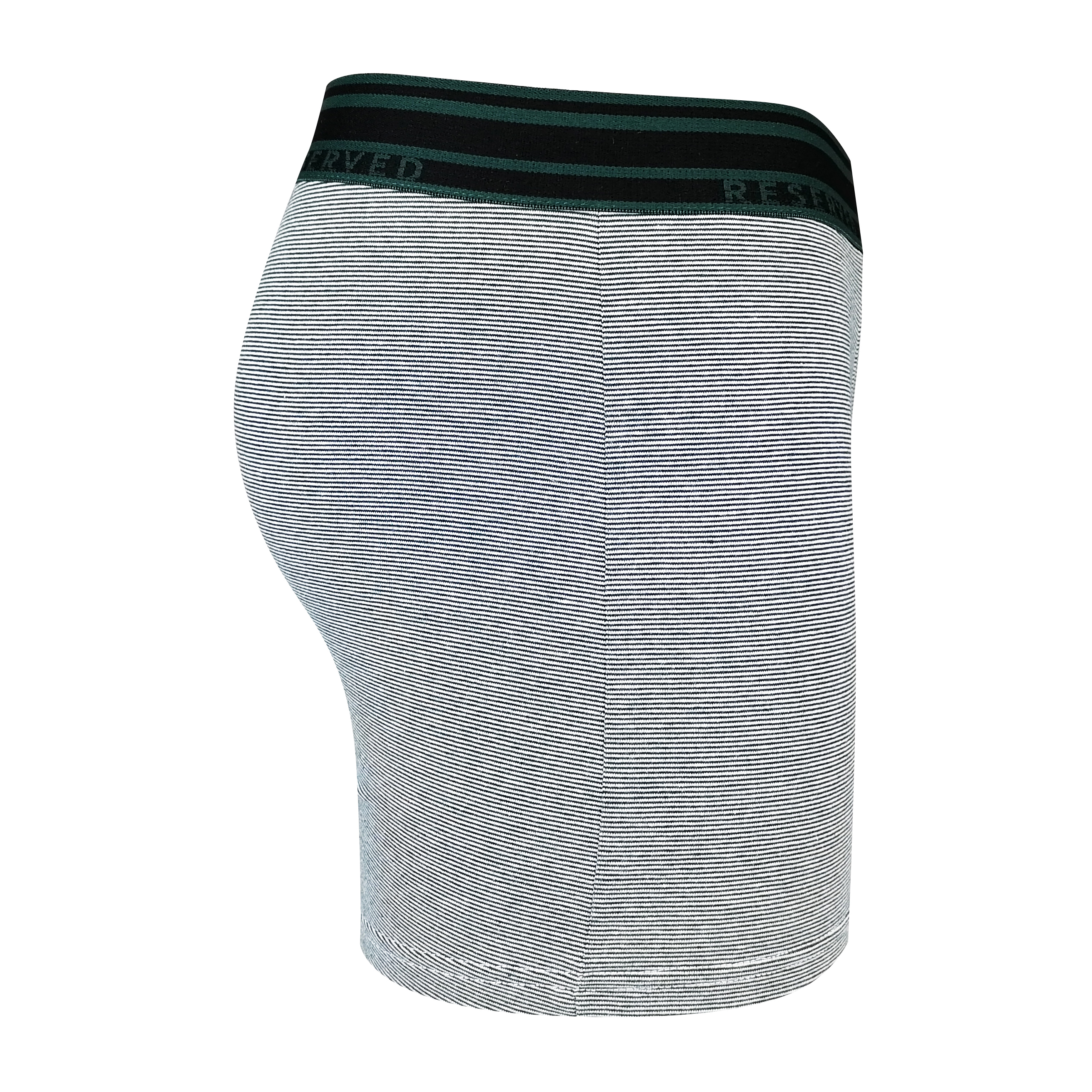 OEM ODM customized all over strip print breathable cotton spandex men underwear trunk