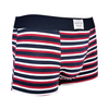 customized strip print fashion design soft cotton men boxer short trunk