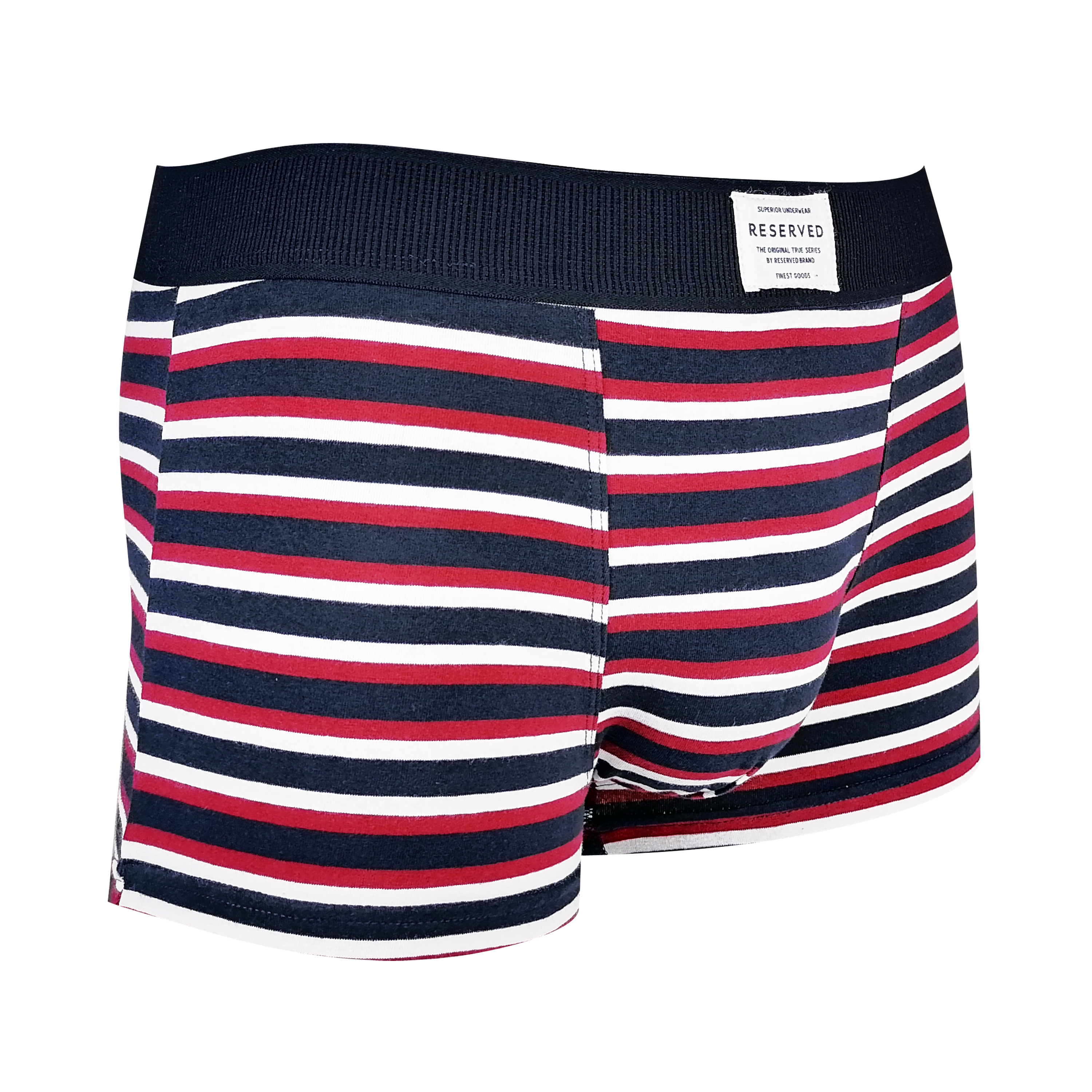 customized strip print fashion design soft cotton men boxer short trunk