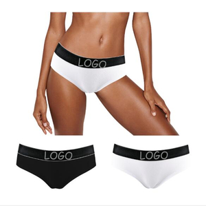 customized logo siliver logo women bikini uinderwear soft cotton underwear