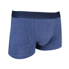 blue melange customized color OEM ODM breathable cotton spandex men boxer shorts