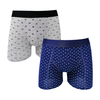 men underwear long length customize all over print cotton spandex boxers shorts