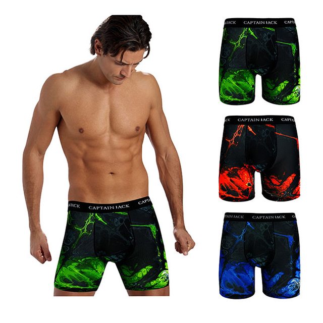 Wholesale Digital Print Low MOQ Cheap Polyester Men Underwear