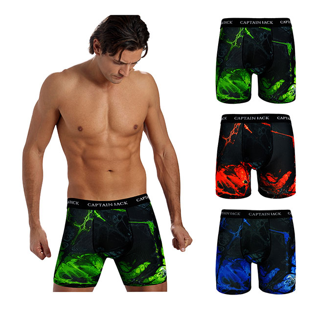 Wholesale Digital Print Low MOQ Cheap Polyester Men Underwear
