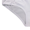 customize logo shinny waistband knitt cotton elastane OEM ODM plain color women brief panties