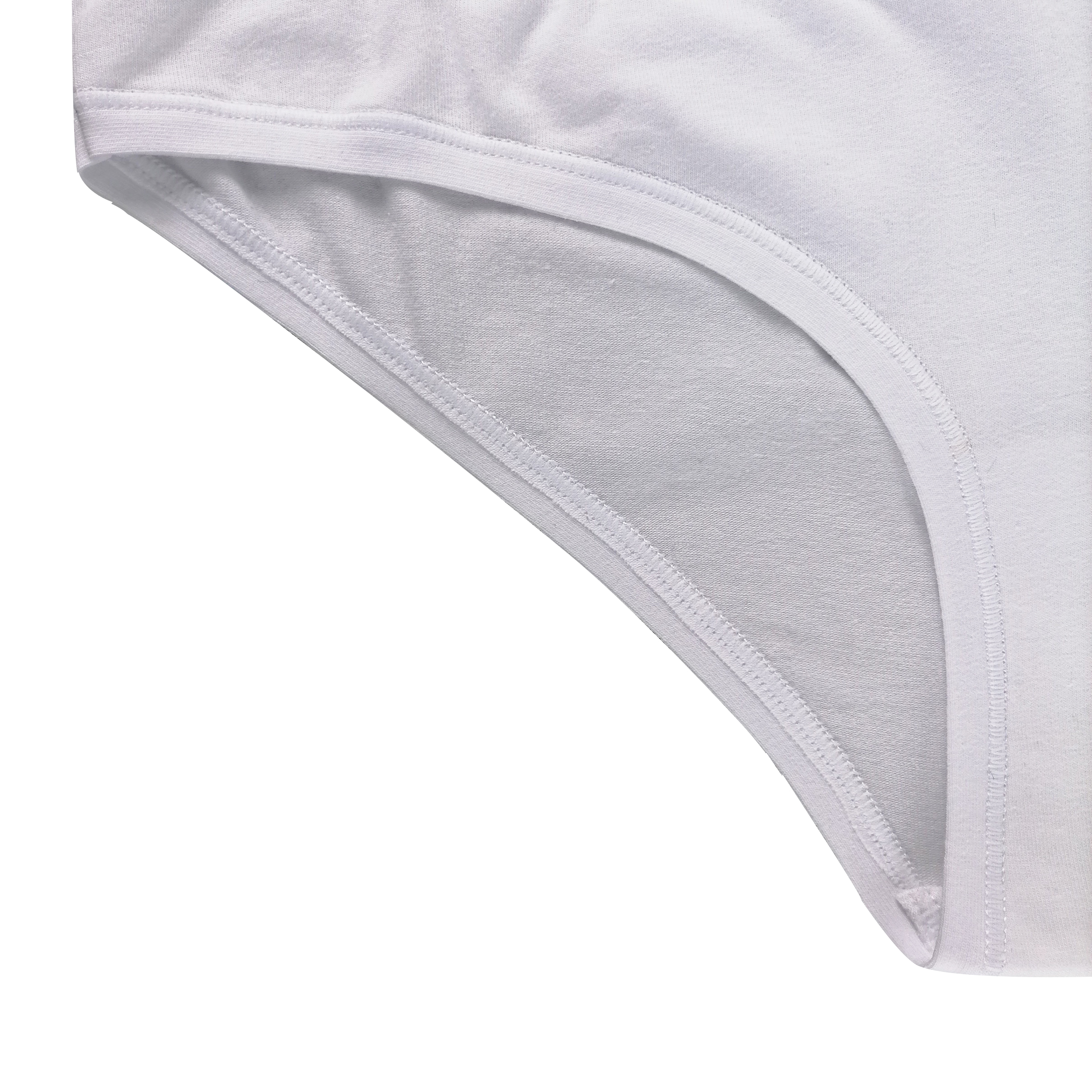 customize logo shinny waistband knitt cotton elastane OEM ODM plain color women brief panties