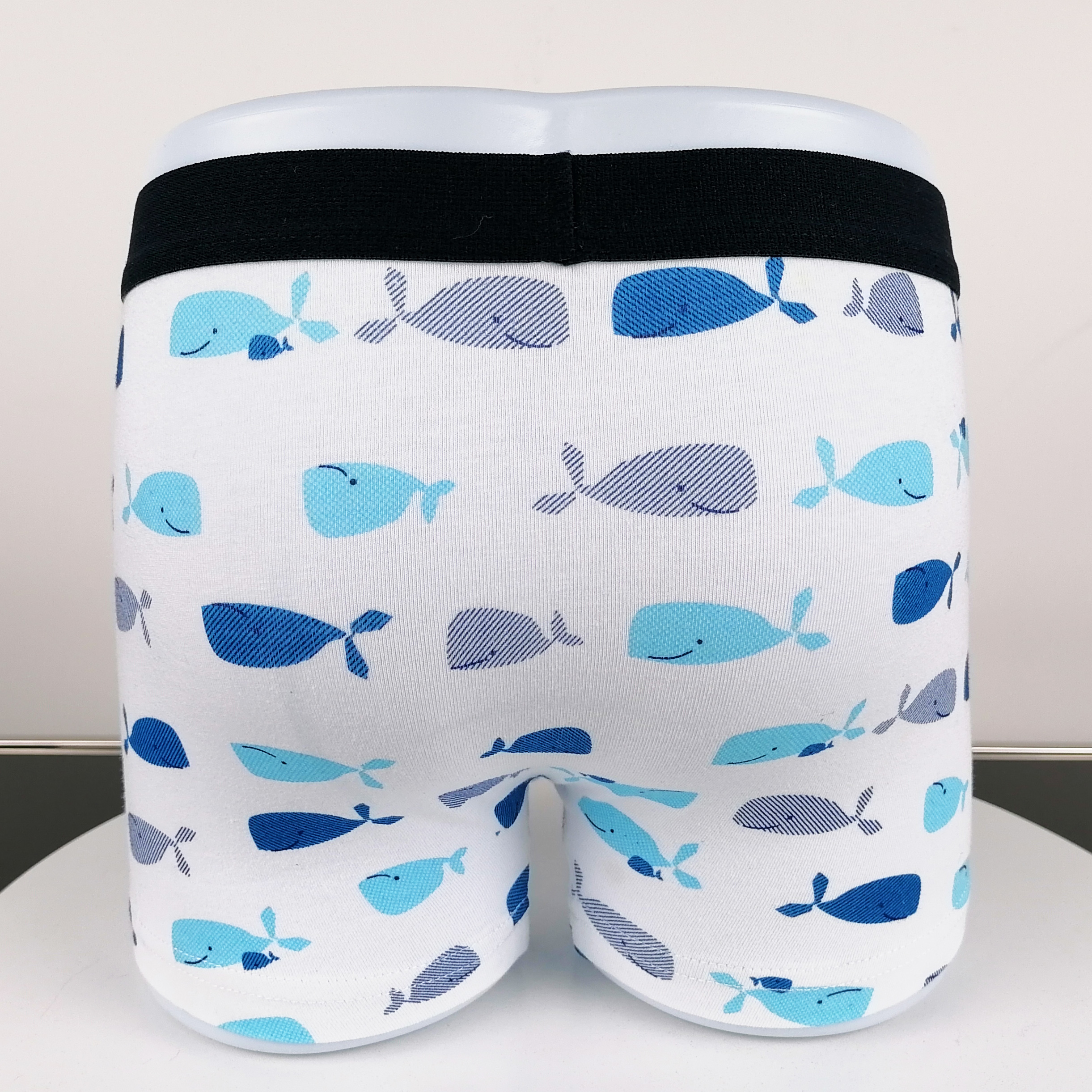 OEM customize all over print cute fish pattern boys underwear