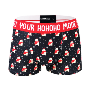 OEM ODM all over print jacquard logo soft cotton men boxer underwear