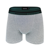 OEM ODM customized all over strip print breathable cotton spandex men underwear trunk