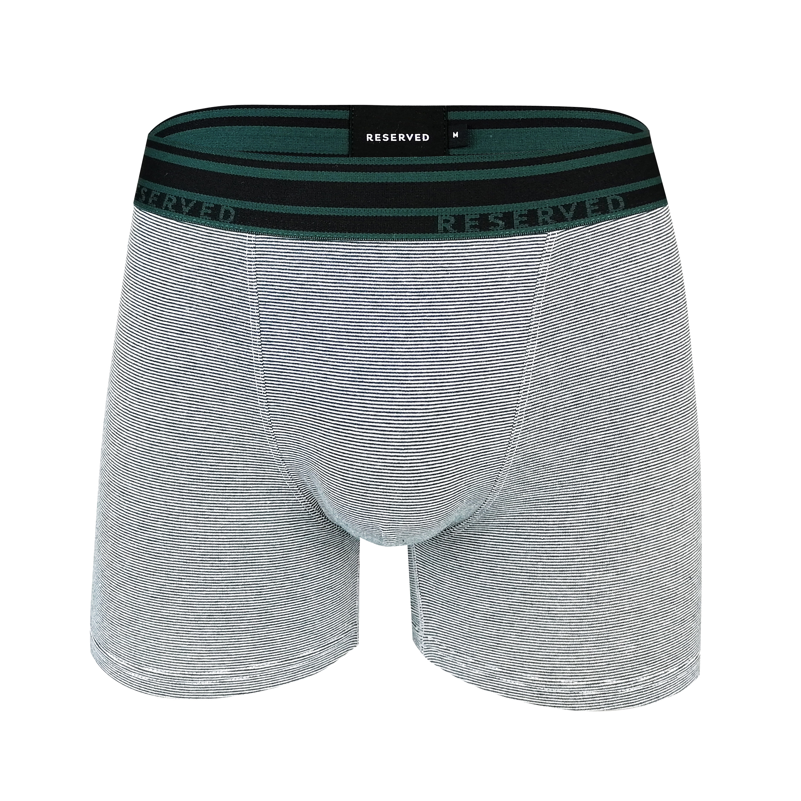 OEM ODM customized all over strip print breathable cotton spandex men underwear trunk