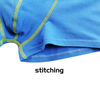 fashion style yellow stitching soft cotton spandex men boxers underwear