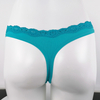 lace waistband customize print soft cotton spandex ladies thong gstring