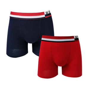 CK2008 plain color cotton spandex fabric long length men underwear boxers