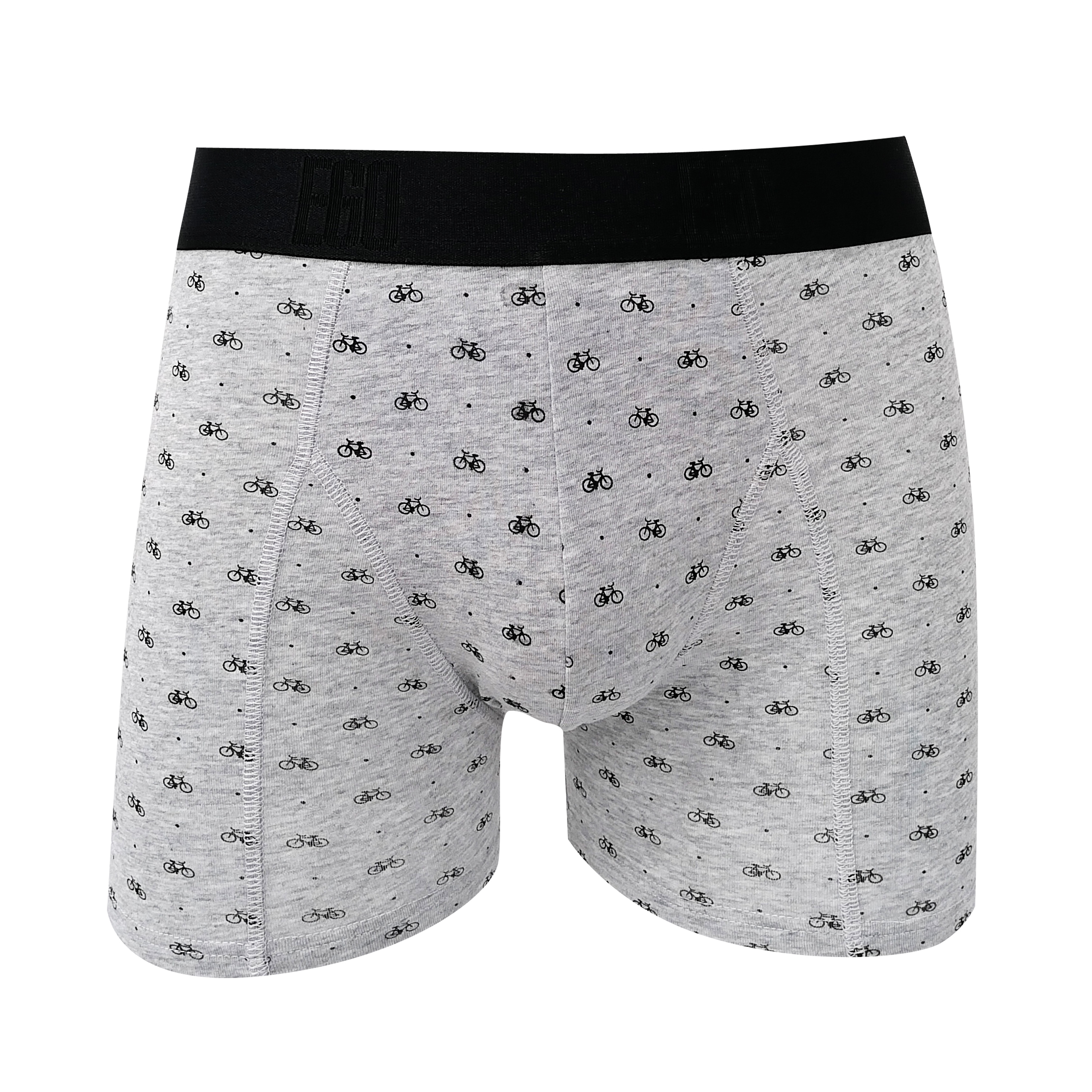 men underwear long length customize all over print cotton spandex boxers shorts