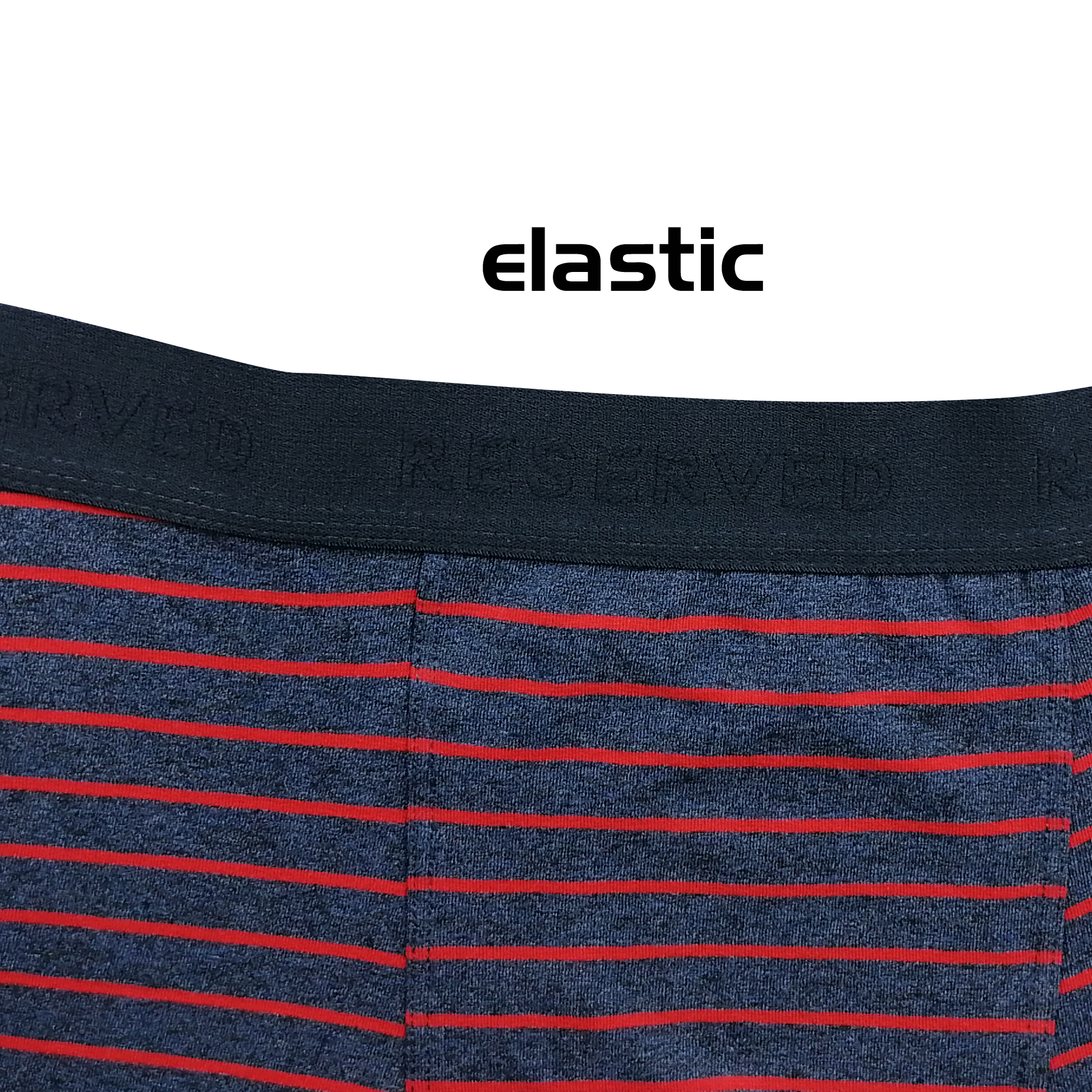 strip print breathable cotton elastane customize logo men boxers shorts