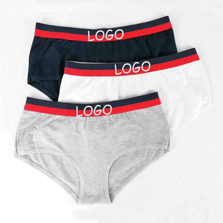 sports women panties breathable cotton midrise customize logo lady underwear