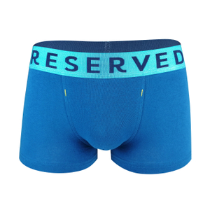 jacquard logo wide elastic fashion palin color men boxer shorts trunk
