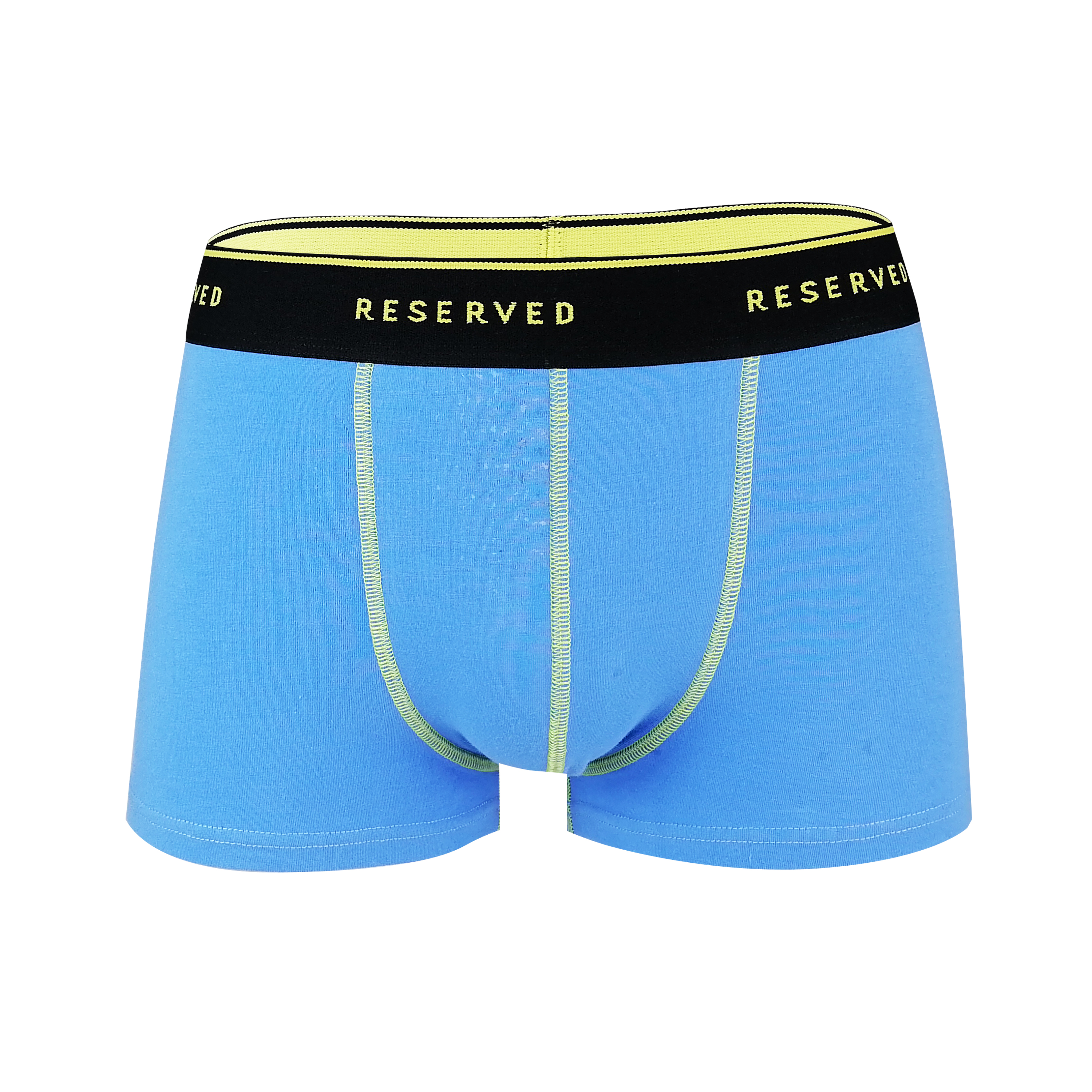 fashion style yellow stitching soft cotton spandex men boxers underwear