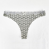 sexy lace elastic waistband customize print cotton ladies lingerie