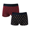 CK 2007 OEM 2 PACK cotton spandex men boxers wide waistband elastic short length