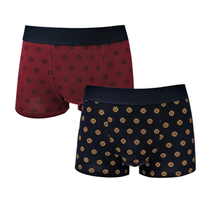 CK 2007 OEM 2 PACK cotton spandex men boxers wide waistband elastic short length