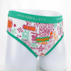 OEM ODM wholesale customize all over print cotton elastane girls underwear briefs