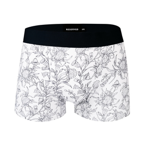 OEM ODM all over print cotton elastane young men boxers knitt underwear