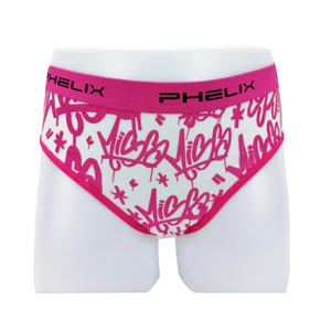 customize all over print soft cotton young girls panties briefs kids underwear