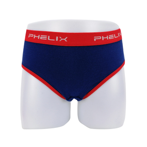 sports girls underwear jacquard logo soft cotton spandex teen kids briefs