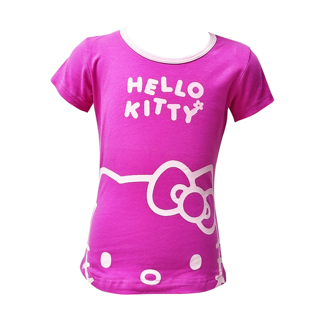 customize lovely cartoon print cotton spandex girls t-shirts kids underwear