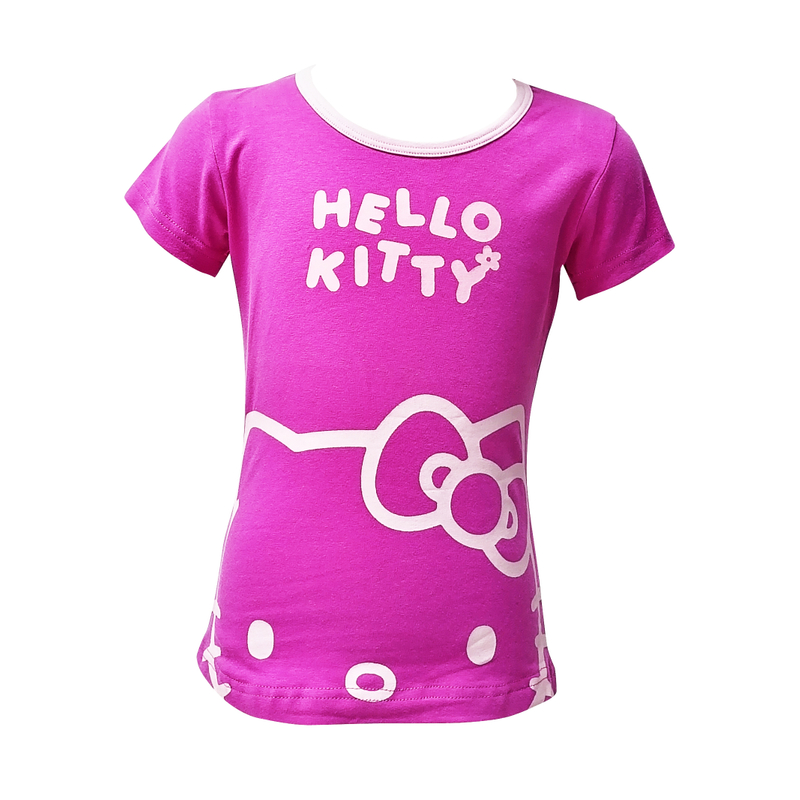 customize lovely cartoon print cotton spandex girls t-shirts kids underwear