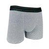 OEM ODM customized all over strip print breathable cotton spandex men underwear trunk