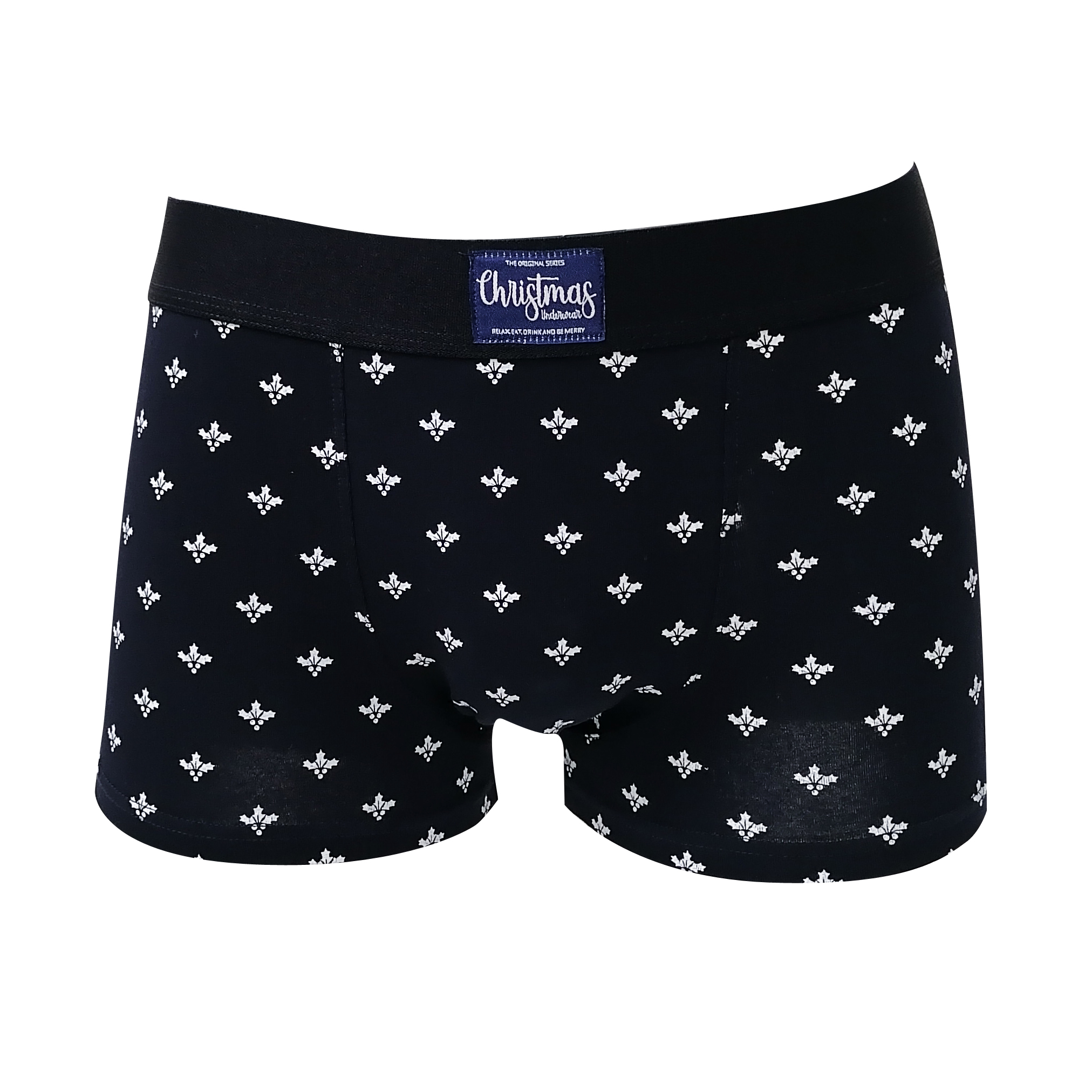CK 2005 customize Christmas style all over print men boxers briefs cotton fabric