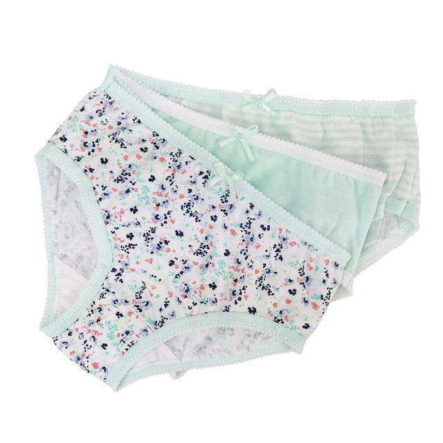 100%cotton baby underwear kids briefs panties all over print lace design