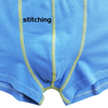 fashion style yellow stitching soft cotton spandex men boxers underwear